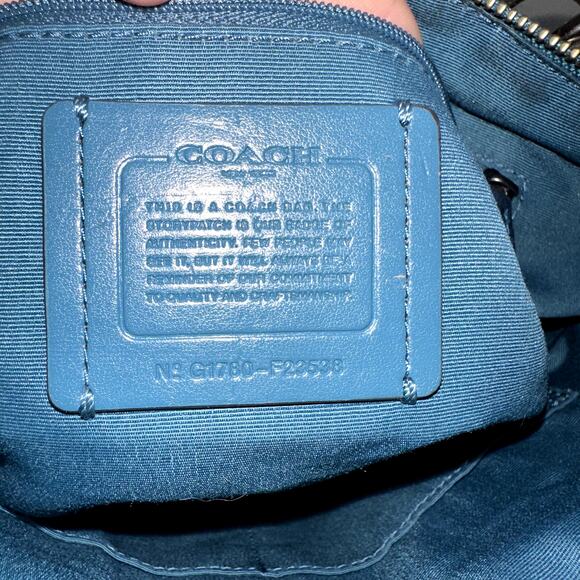 Coach Madison Small Kelsey Pebbled Satchel Leather Green Purse Handbag F23538 - Picture 7 of 8